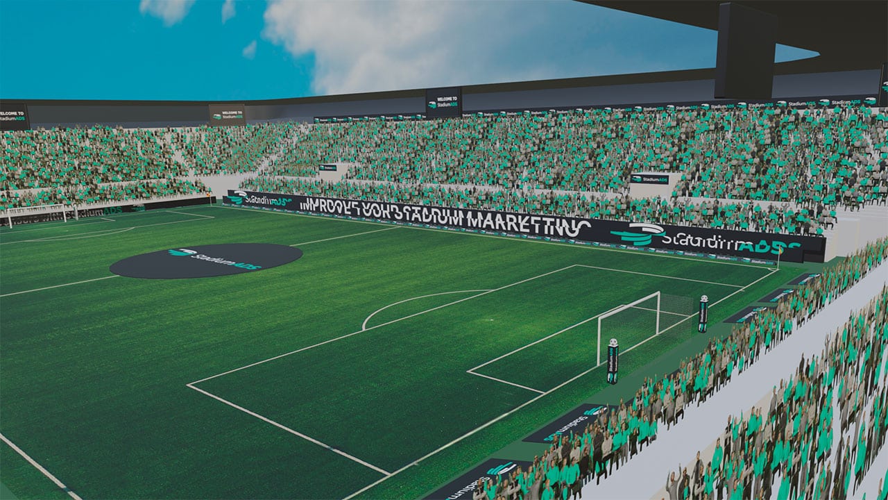 Image - StadiumADS - Stadium Marketing Tool for Sports Clubs - LED Powerpack in the small stadium