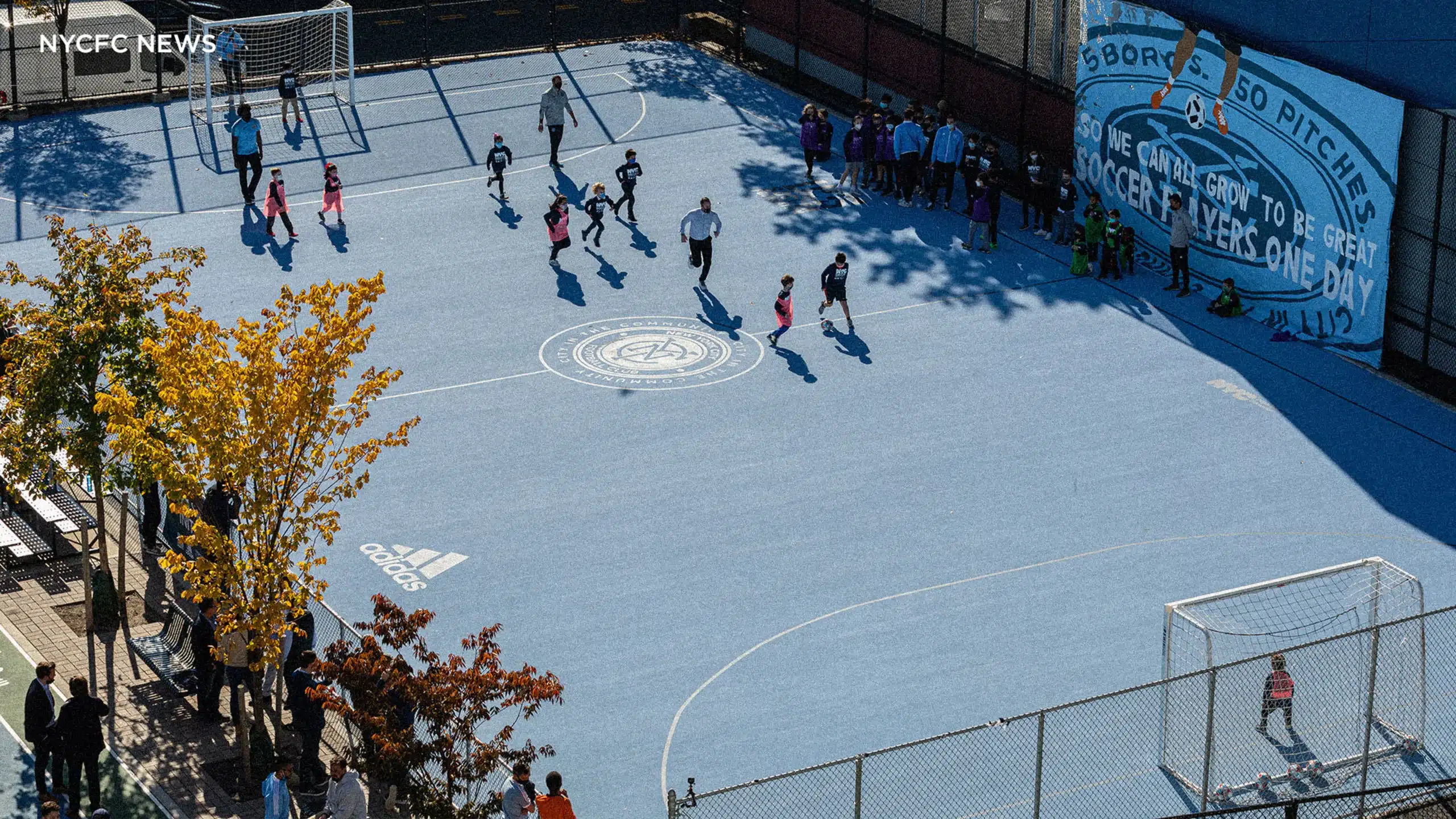 Image shows a public soccer area by New York City FC - How football clubs easily impress sponsors